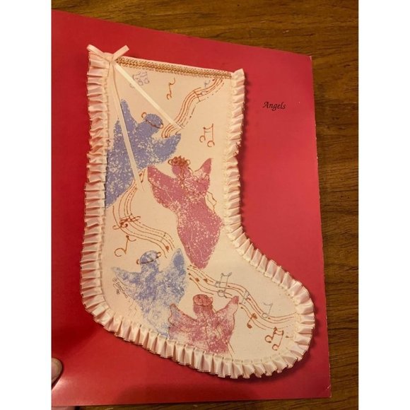 Vintage 1990 Christmas Hang Ups Craft Book Stockings to Paint/Embellish by Diane - Picture 5 of 5